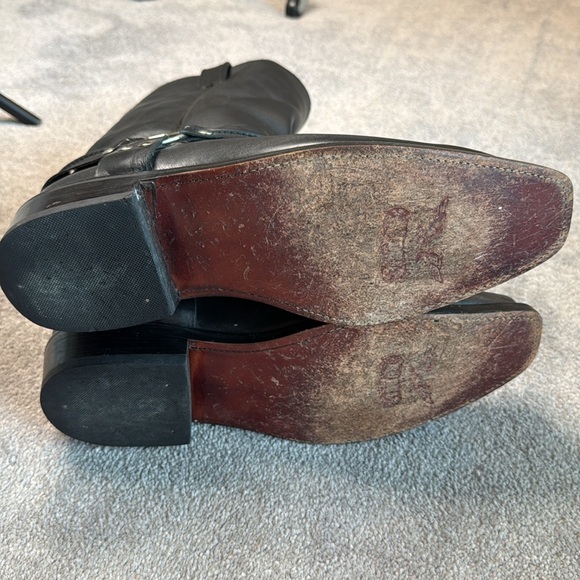 Rudel Co. Men’s Black Leather Knoxx Motorcycle Tall Boots 11 - Picture 9 of 10